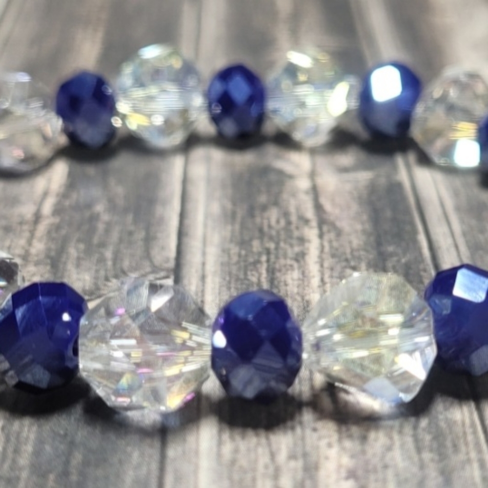 Handmade Glasd Crysal Rondelle Bracelet